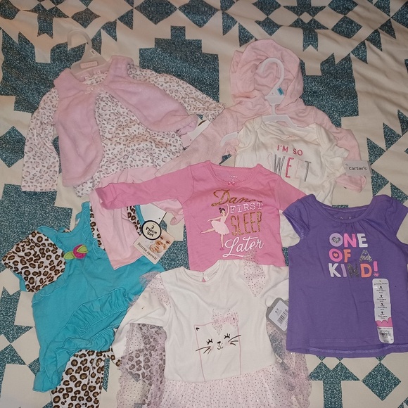 30+ Pieces Baby Girls Clothing Sizes 6-9 Months Some NWT Some used - Picture 5 of 16
